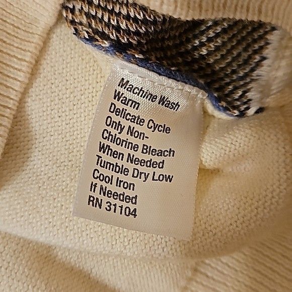 NWOT Men's Saddlebred blue and cream vest size Medium - Picture 8 of 10